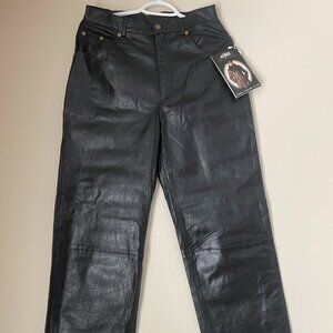 Nuage Black Leather Pants